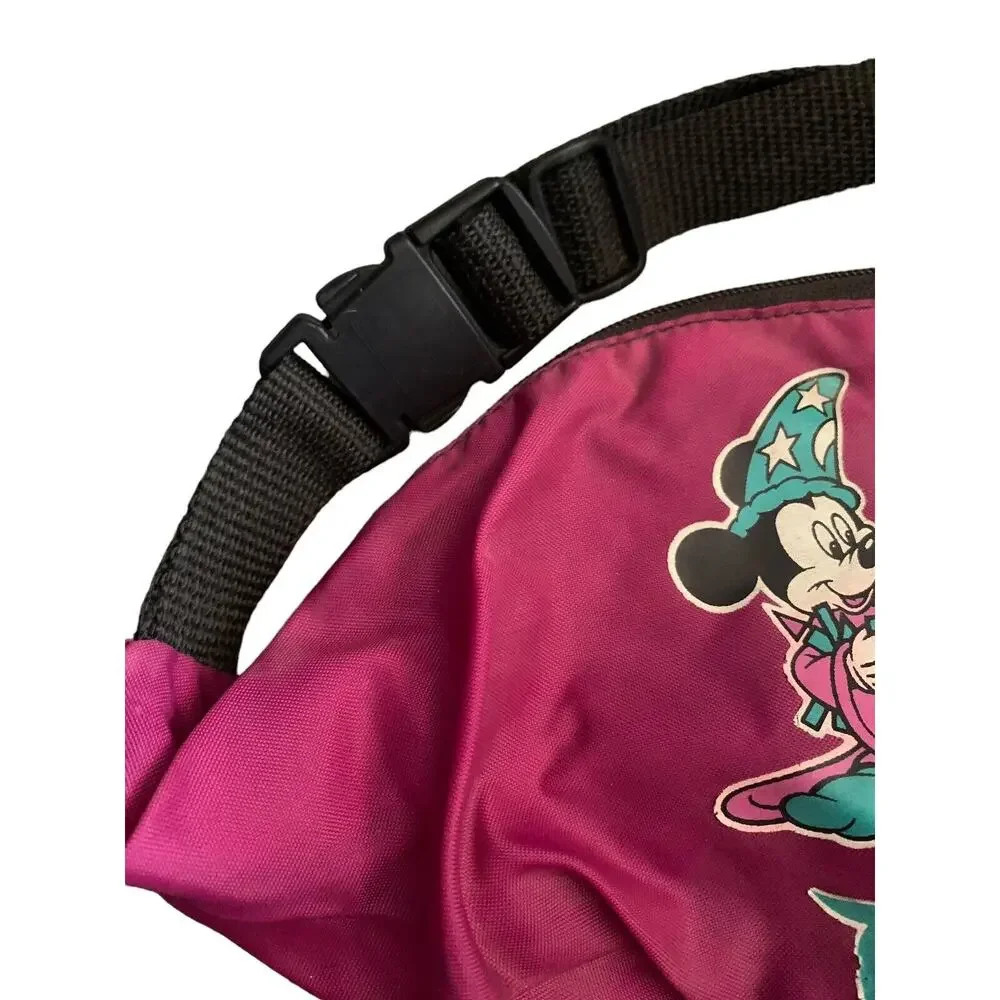 Vintage Disney Disneyland Magic Mickey Fantasia Fanny Pack Crossbody Purse 35 Ye - Picture 3 of 4